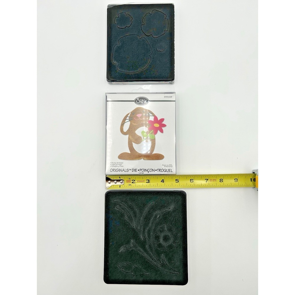Sizzix Dies Lot of 3‎ Flowers Leaves Rabbit Easter Holiday Crafting